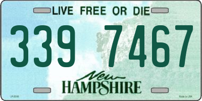 NH license plate 3397467