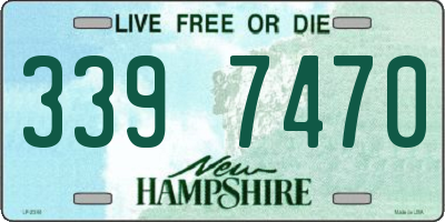 NH license plate 3397470