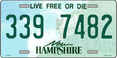 NH license plate 3397482