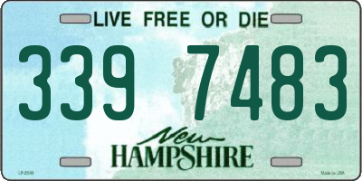 NH license plate 3397483
