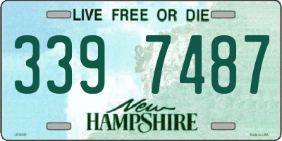 NH license plate 3397487