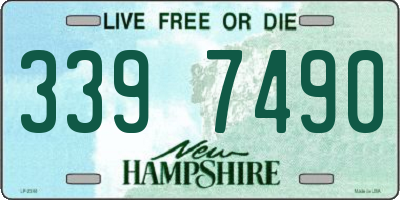 NH license plate 3397490