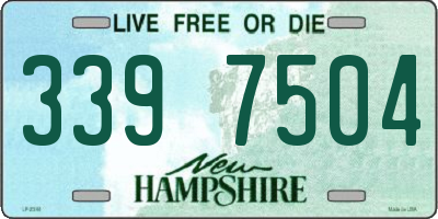 NH license plate 3397504
