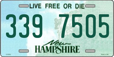NH license plate 3397505