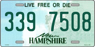 NH license plate 3397508