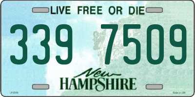 NH license plate 3397509