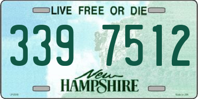 NH license plate 3397512