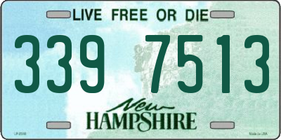 NH license plate 3397513