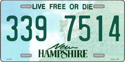 NH license plate 3397514