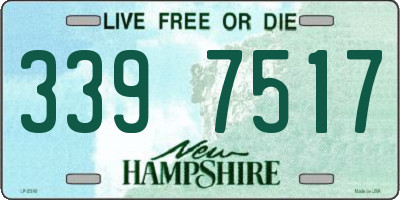 NH license plate 3397517