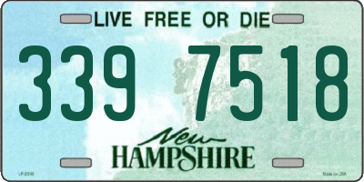 NH license plate 3397518