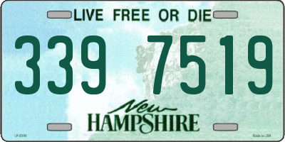 NH license plate 3397519