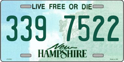 NH license plate 3397522