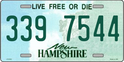 NH license plate 3397544