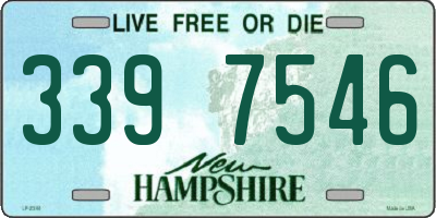 NH license plate 3397546