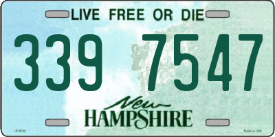 NH license plate 3397547
