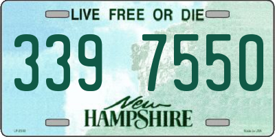 NH license plate 3397550