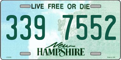 NH license plate 3397552