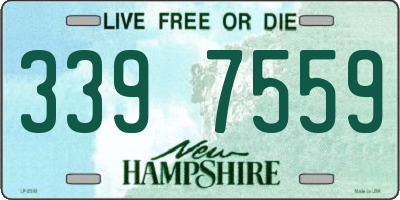 NH license plate 3397559