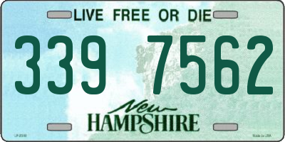 NH license plate 3397562