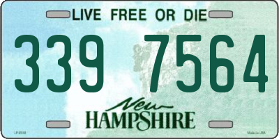 NH license plate 3397564