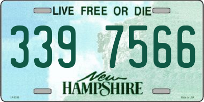 NH license plate 3397566