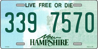 NH license plate 3397570