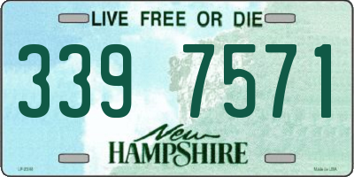 NH license plate 3397571