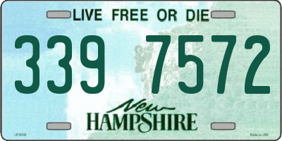 NH license plate 3397572