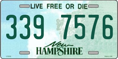 NH license plate 3397576