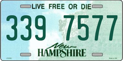 NH license plate 3397577
