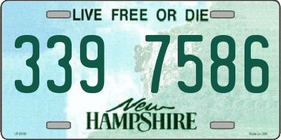 NH license plate 3397586
