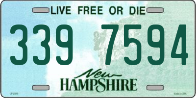 NH license plate 3397594