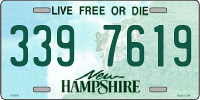 NH license plate 3397619