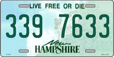 NH license plate 3397633