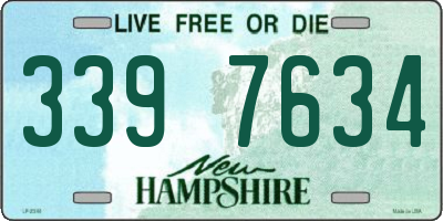 NH license plate 3397634