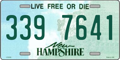 NH license plate 3397641
