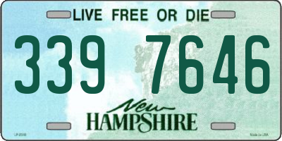 NH license plate 3397646