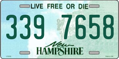 NH license plate 3397658