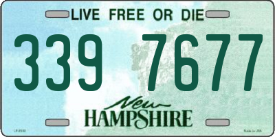 NH license plate 3397677