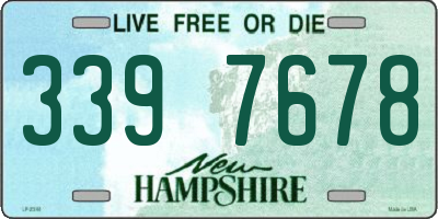 NH license plate 3397678