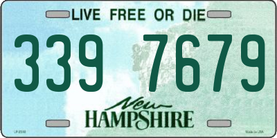 NH license plate 3397679