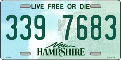 NH license plate 3397683