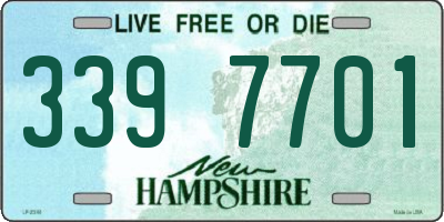 NH license plate 3397701