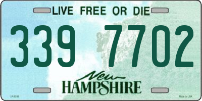 NH license plate 3397702
