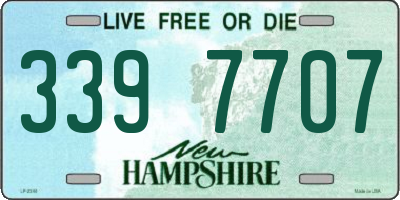 NH license plate 3397707