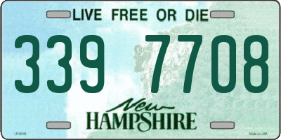 NH license plate 3397708