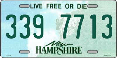 NH license plate 3397713