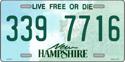 NH license plate 3397716