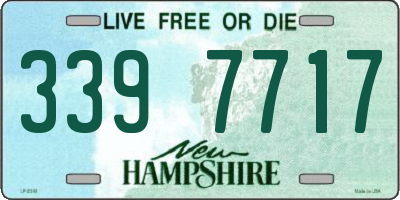 NH license plate 3397717